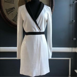 NWOT Rachel Zoe Meryl Sequin Faux Wrap Dress